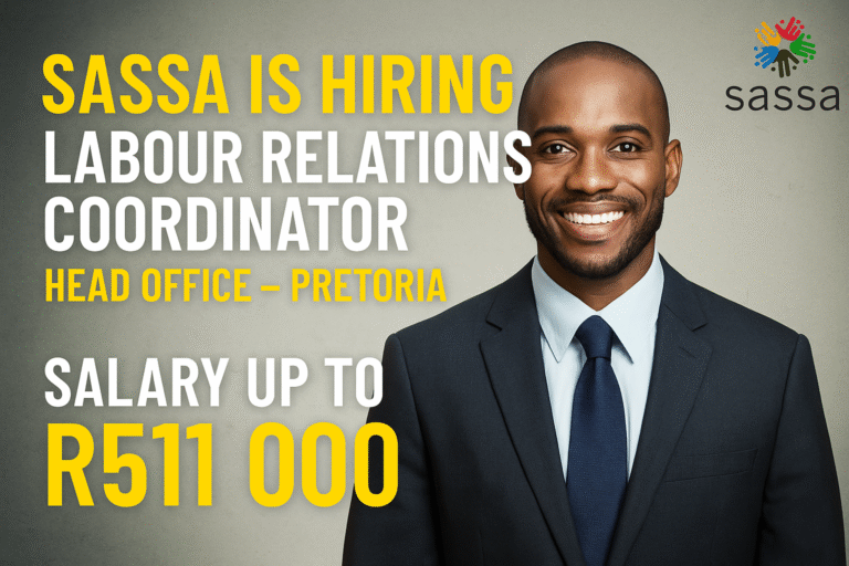 Labour Relations Coordinator Job Open at SASSA Head Office