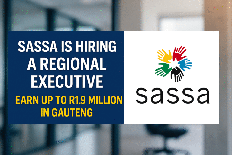 SASSA Is Hiring a Regional Executive – Earn Up to R1.9 Million in Gauteng